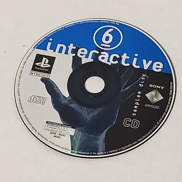 PlayStation Interactive Sample Vol. 6 (Sony PlayStation 1, PS1) Disc Only VTG PS - Picture 1 of 4